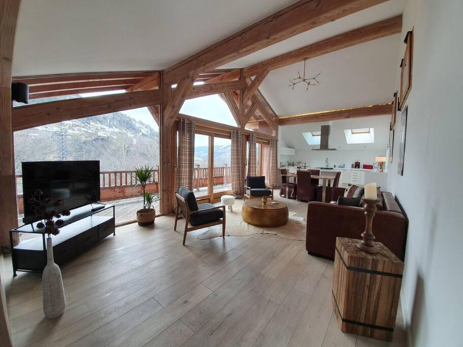 Chalet Entier 110M2 Avec Vue Et Sauna A 10 Min Des Pistes Sainte-Foy-Tarentaise Exteriér fotografie